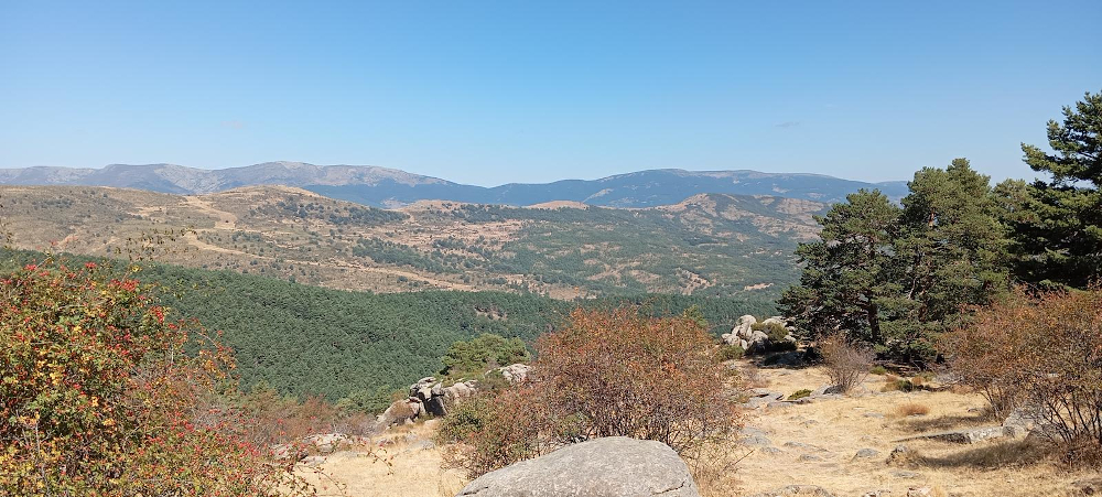 Paisaje montañaso en la época del verano